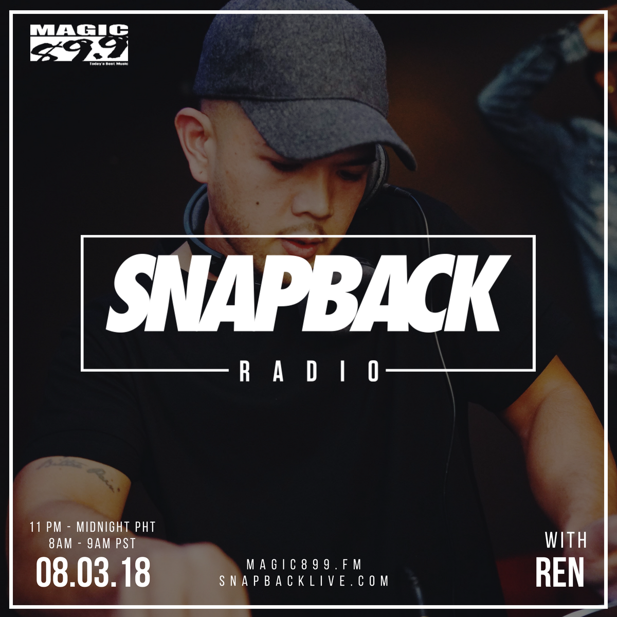 Magic899's tweet photo. Back to back on 1's and 2's tonight: @cj899 and DJ Ren on #SlammaJamma and #SnapbackRadio! https://t.co/9DIGLK3GVL
