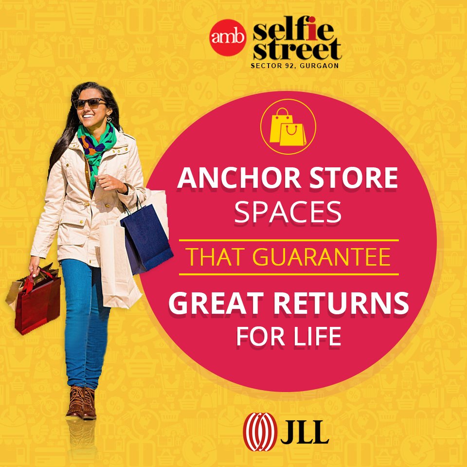 AMB__Group's tweet photo. AMB Selfie Street offering the ultimate anchor shops with assured returns and huge footfall.

#SelfieStreet #AmbGroup #Sector92 https://t.co/omdoWkHhA8