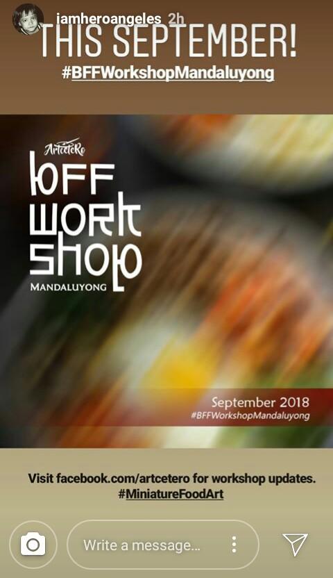 margadelux's tweet photo. 👌😜😁😁😁
iamheroangeles IGs 080318
THIS SEPTEMBER!
#BFFWorkshopMandaluyong
Visit https://t.co/e5x4RH8TA3 for workshop updates.
#MiniatureFoodArt https://t.co/Lvt9LudAgN