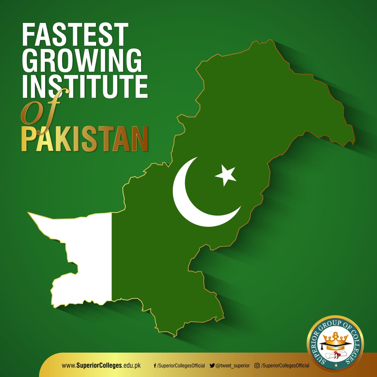 tweet_superior's tweet photo. Superior Group of Colleges is the fastest growing institute of Pakistan. We have This exponential growth rate is self evident of peoples’ trust in quality education being provided by Superior.
For further details:
Visit: https://t.co/cJ2KY7Up33
#SuperiorColleges #JoinSuperior https://t.co/8rgn008egm