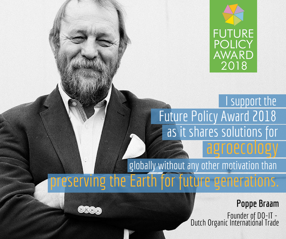 Good_Policies's tweet photo. Our #FuturePolicyAward is covering #Agroecology this year! 🍏 Great to have exciting partners on board, for example DO-IT  @DutchOrganicIT #FPA2018 👍 https://t.co/NzyrfTaXsp