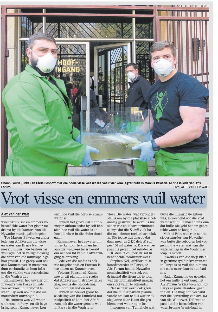#VrotVaal #SkoonSA #SaveOurVaal #CleanSA