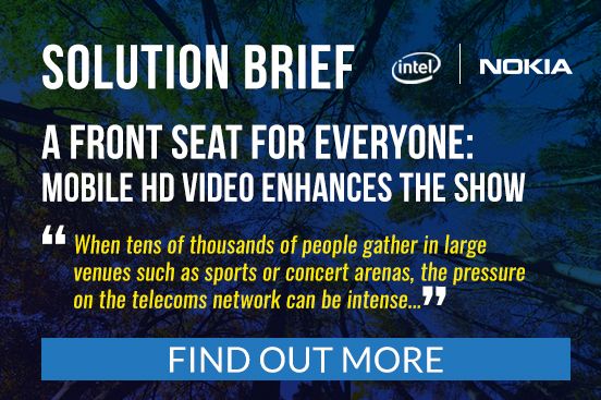 TelecomTV's tweet image. Intel &amp;amp; Nokia shares a #SolutionBrief about how to deliver #HD 
live concert video to #mobile device subscribers in a concert arena: buff.ly/2LXBL2o @nokianetworks @intelnetwork