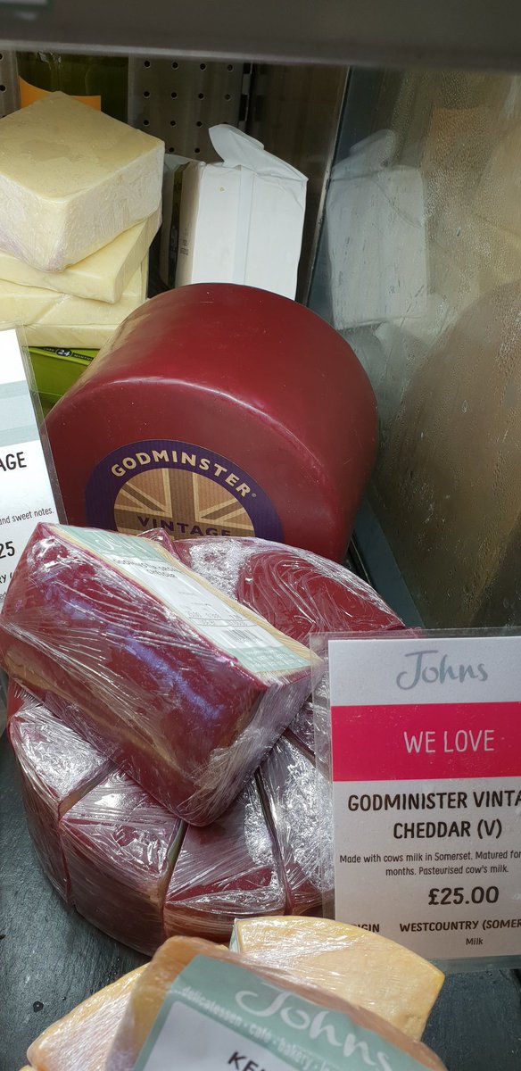 Great cheese from <a href="/Godminsterfarm/">Godminster</a> available from <a href="/JohnsDeliDevon/">JohnsDeliDevon</a> and also coming to the <a href="/WindsorFoodFest/">WindsorFoodFestival</a> this August bank holiday weekend.