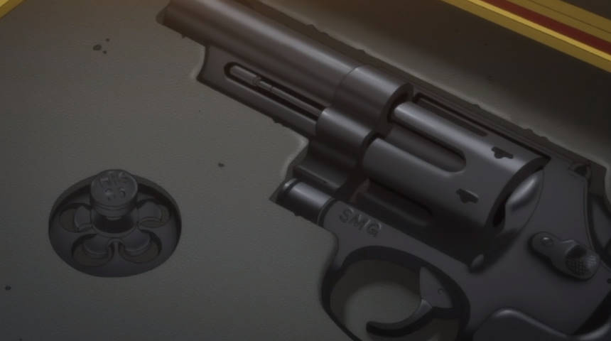 せんちょ ガルパニスト フレンズ戦車長 バナナフィッシュの銃描写が酷いｗ ガバメントの銃口にインナーバレルとか これエアガンですやんｗ パイソンと思しきリボルバーにはsmgの刻印 これ ５２年度規制適合を表すもので モデルガンにしかない刻印です