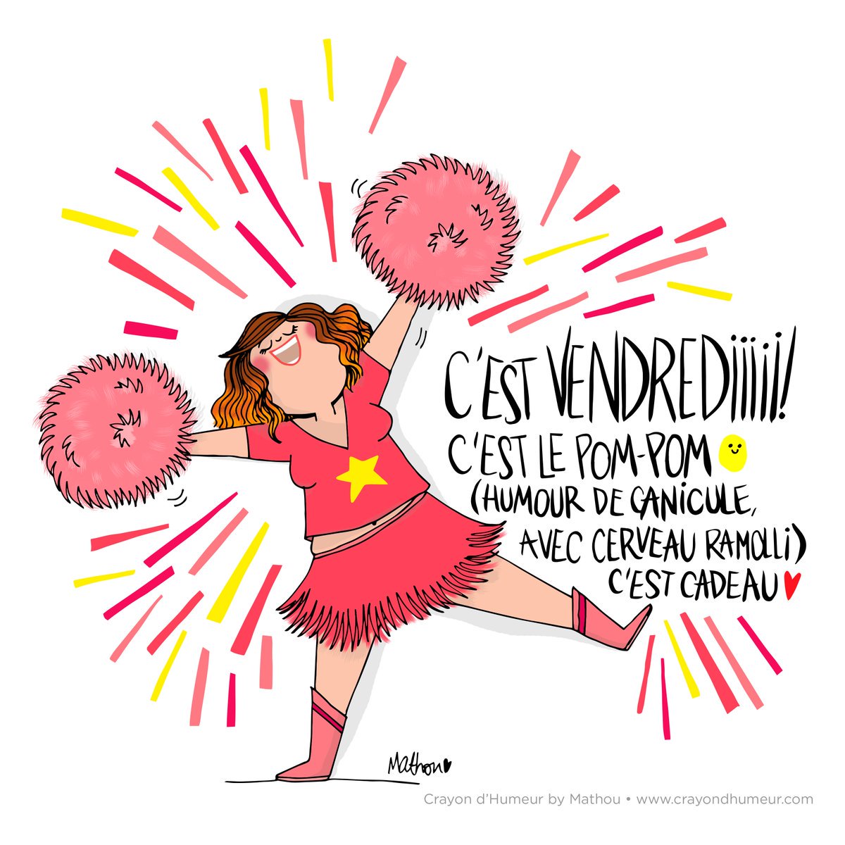 Vendrediiiiii ! 
#FridayMotivation #canicule 
@MathouV 🙏🏼