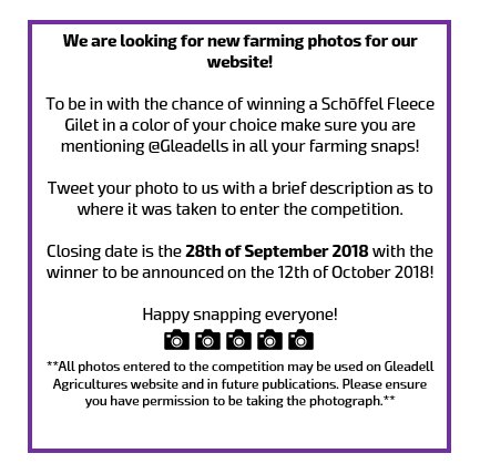 ADMAgriculture's tweet image. Morning all, it's competition day!! 📸📸📸📸
Get mentioning @Gleadells to be in with a chance of winning! Good luck 🌟