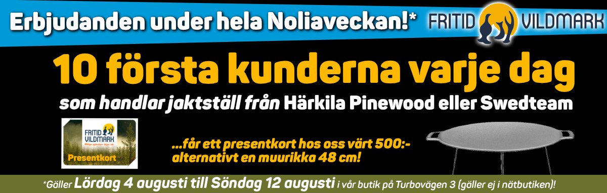 FritidVildmark's tweet image. Välkommen till vår butik i Piteå under Nolia - mailchi.mp/fritidvildmark…