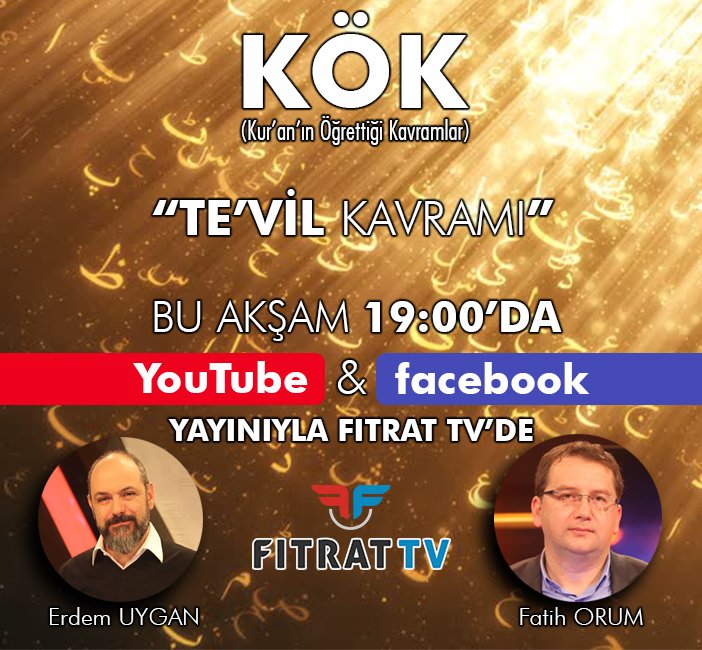 fitrattv's tweet photo. Te'vil kavramının işlendiği KÖK programı 19:00'da Fıtrat TV'de: https://t.co/xLxKHfno2B
#Tevil #KÖK #Cuma https://t.co/WGHjycNtnL