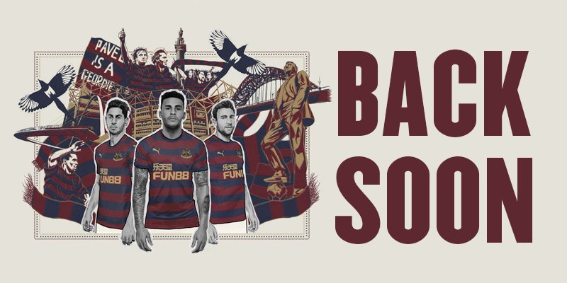 NUFC Fans, we have the full-size ranges of the AWAY KIT available in-store! 🔥 (Sizes S, M, L are back online from mid-week and sizes XL, XXL, XXXL are back online from 2pm today).  We really appreciate your love for a local sports retailer, Thanks 👍 #toonarmy #toon #nufc