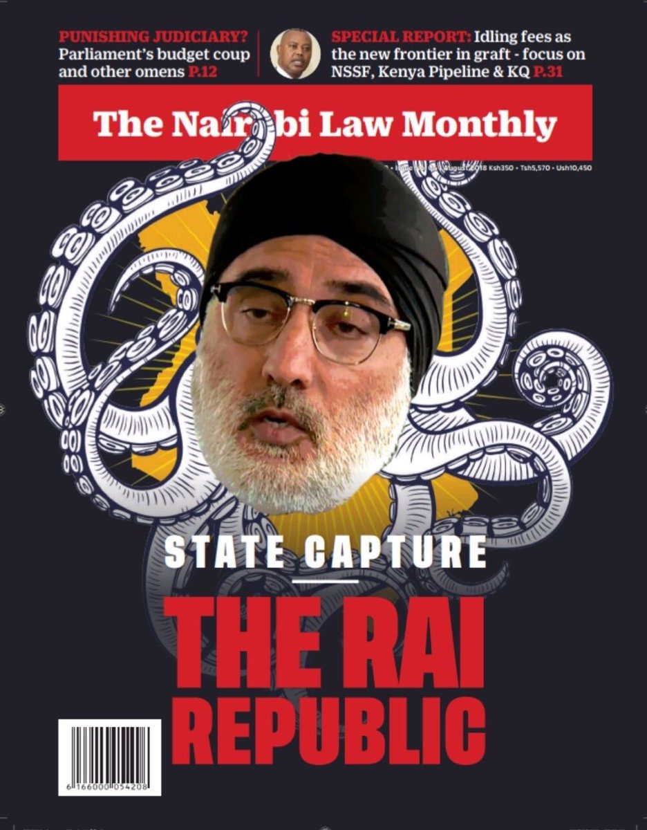 Asmali77's tweet photo. The Nairobi Law Monthly, August Edition, is just EXPLOSIVE. Get your copy now. @NLM_Magazine #RaiStateCapture https://t.co/GLBIsALfXp