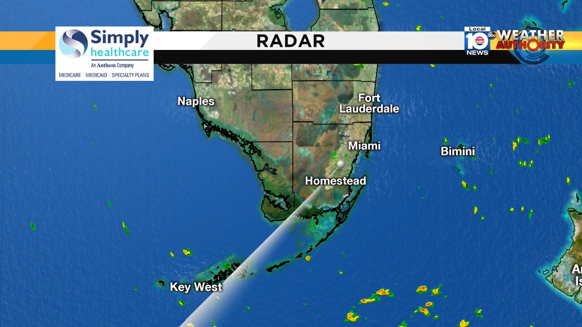 Happy Friday! Expect some speedy showers off an east breeze today. Presented by Simply Healthcare https://t.co/JMNF5z2MJf