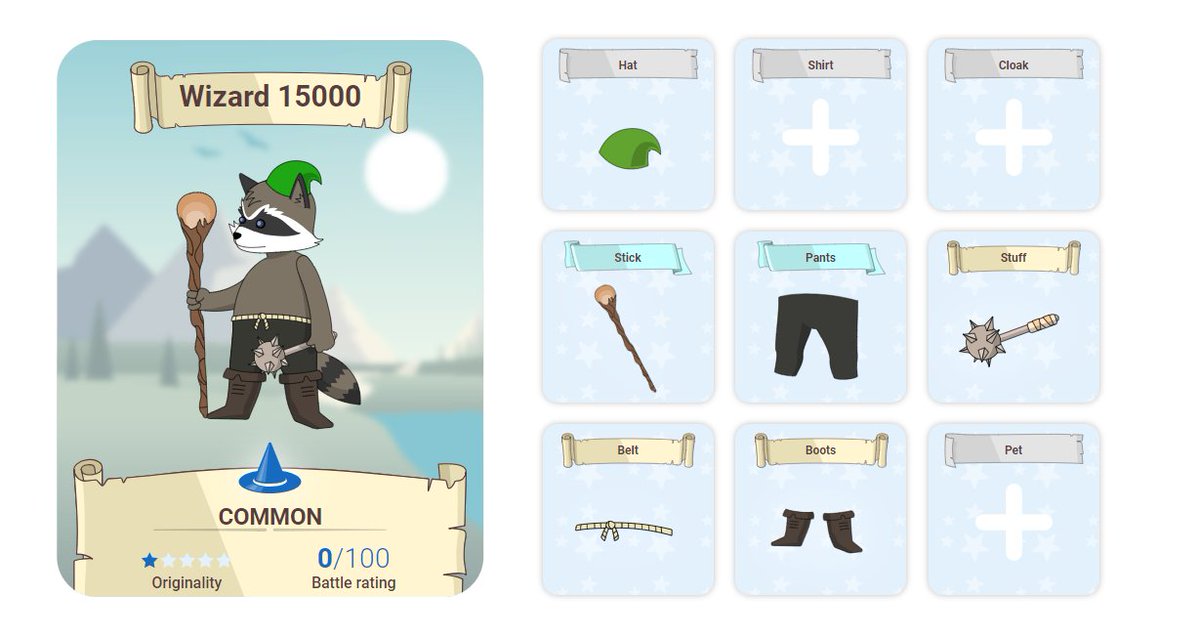 WizardsOne's tweet image. 💥 Welcome Wizard at number 15 000!

👍 Congratulations to the owner! Now he can dress this Raccoon in the Magic shop —&amp;gt; goo.gl/cqsf31 

#wizardsone #cryptowizards #wizards #eos #game