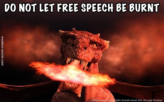 ExodusSocial's tweet image. Recent #events mean many are bent on destroying #freespeeech. The reason for #freedomofSpeech is to avert what happened in the past.
One may or may not agree with @StefanMolyneux and @Lauren_Southern, but when someone can’t #speak, who is going to be next? A #dangerous #path.