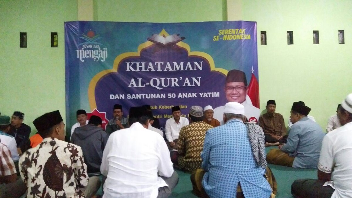 Nusantara mengaji khataman al quran serta nariyahan serentak di jember tepat jam 15.00 wib <a href="/cakimiNOW/">A Muhaimin Iskandar</a> <a href="/DPP_PKB/">DPP PKB</a>
