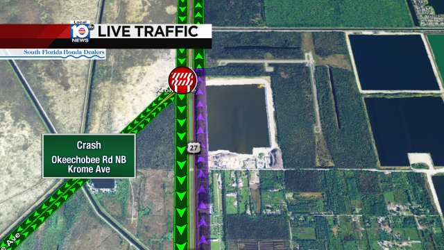 Crash has Okeechobee Rd NB CLOSED at Krome Ave Alt. I-75 #traffic https://t.co/vYYeZXZoTO