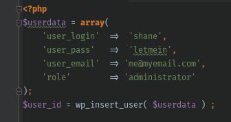 shanejones's tweet image. Sometimes you need to be a little bit savage with getting access to a site and drop this into functions.php

#wordpress #wp #notahacker