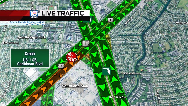 Crash has US-1 SB Closed at Caribbean Blvd #traffic Alt: Turnpike https://t.co/i1tU8Qd9Gs