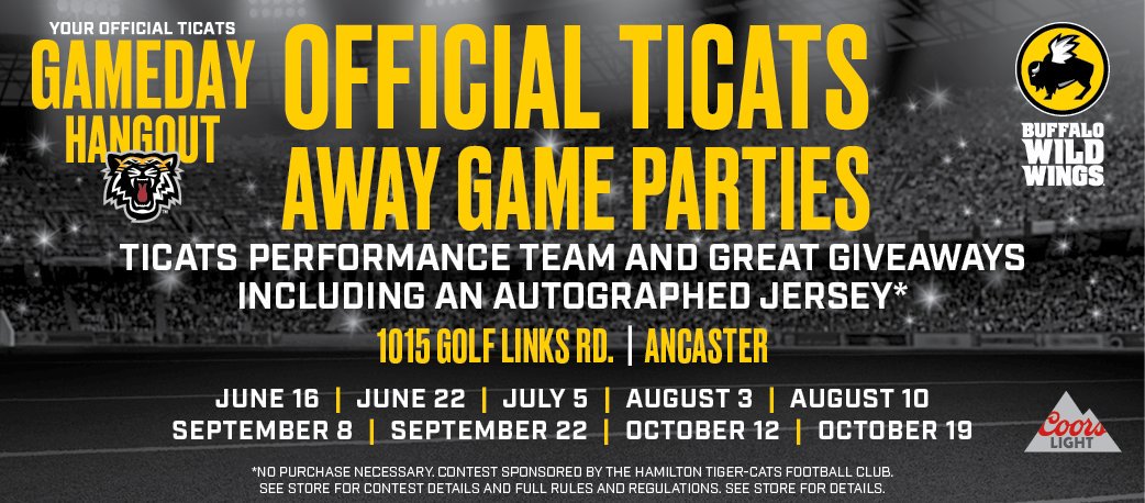 No plans for tonight's game?

Join us for our official away game party at <a href="/BWWingsCanada/">Buffalo Wild Wings</a> - Ancaster!