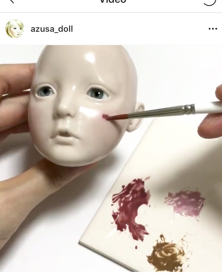 repainting porcelain dolls