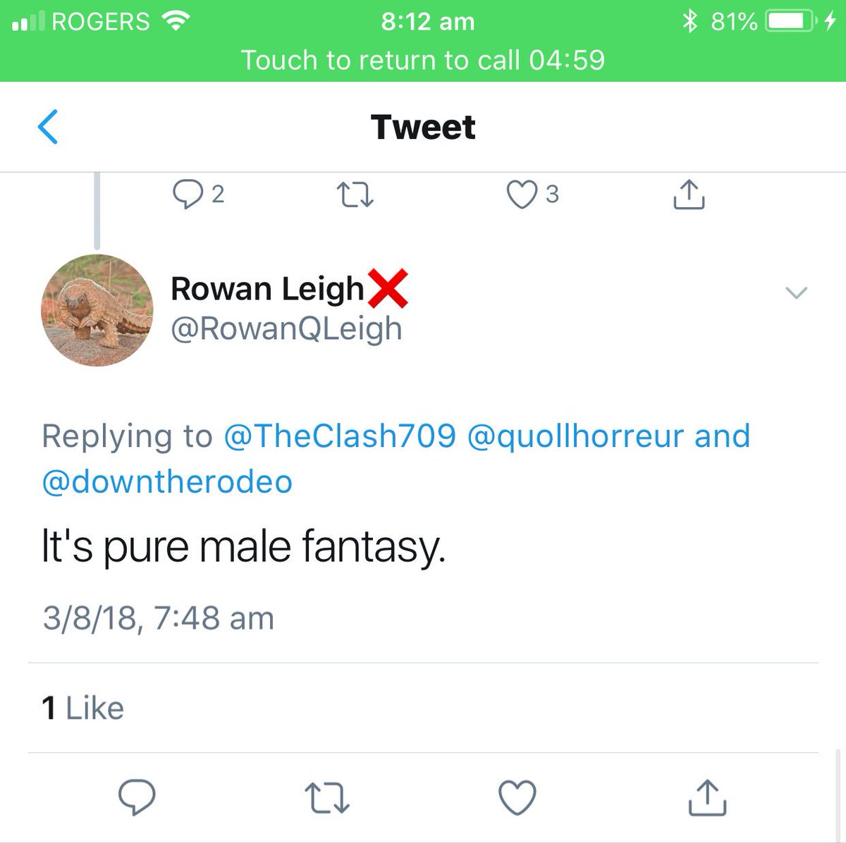 And this is Rowan. Apparently the  #TERFgoggles are so stop that she excuses engaging in brigading as something “women do”. Erm, no.