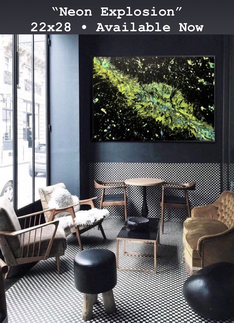 AbstractxPhilly's tweet photo. “Neon Explosion” Available now • #fluidart #abstract #art #acrylicpainting #modernart #abstractart #abstractpainting #entrepreneur #artist #interiordesign #wallart #decor #paintings #contemporaryart #mixedmedia #Philadelphia #luxury #homedecor https://t.co/KQXs3uJvrs