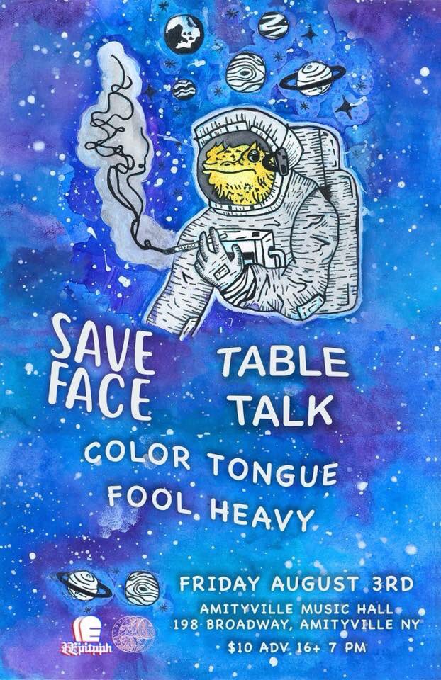 Tonight w/ <a href="/savefacenj/">SAVE FACE</a> <a href="/ColorTongue/">Color Tongue</a> and <a href="/FoolHeavy/">Fool heavy</a> at @AmityvilleMH! Doors at 7, you know what to do.
