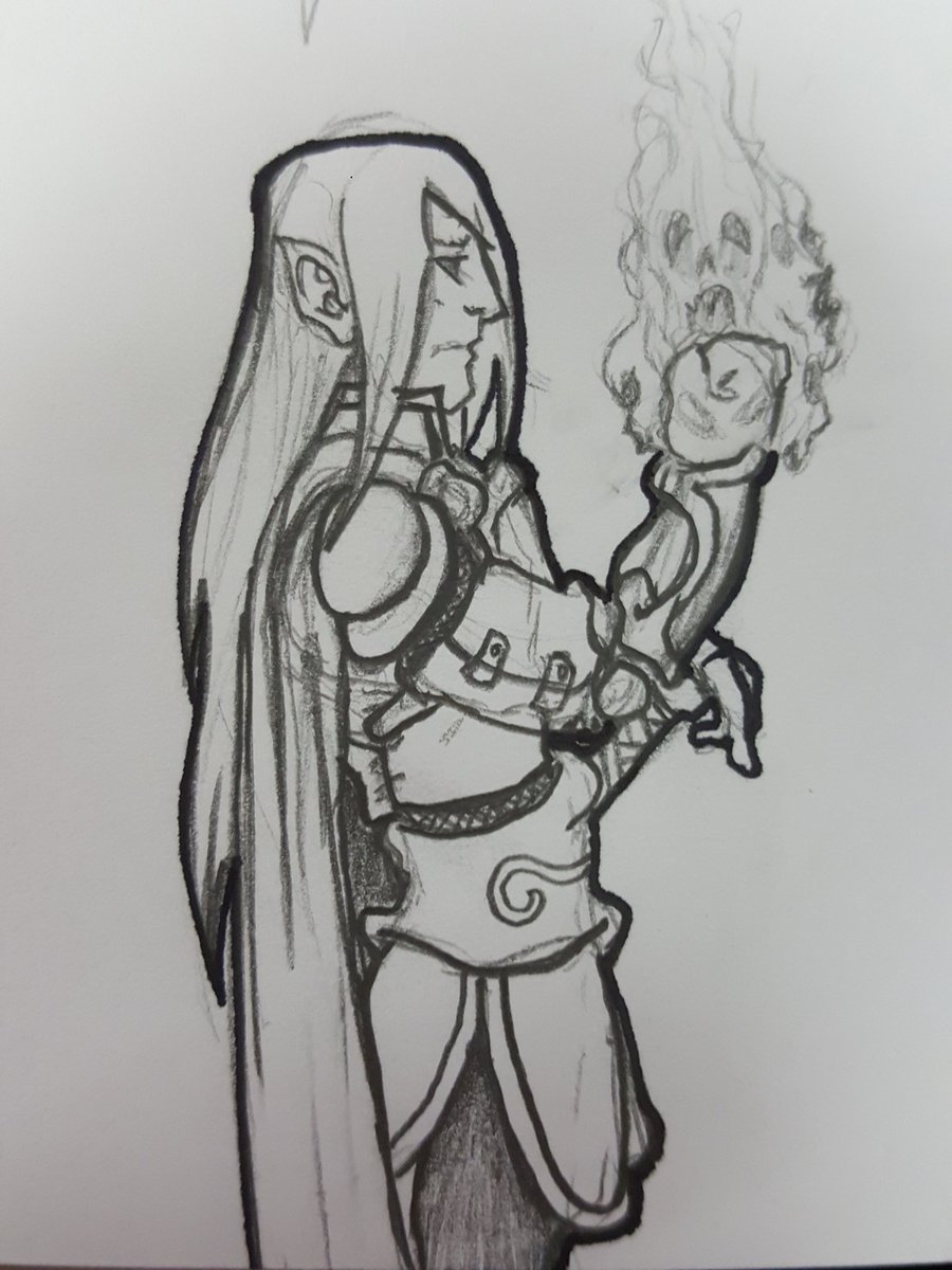 JKW6284's tweet photo. Quick sketch of Armad the Dark Knight from #AloraGame
#IndieDev #GameDev #character #IndieGameDev # https://t.co/AiR84hqznq