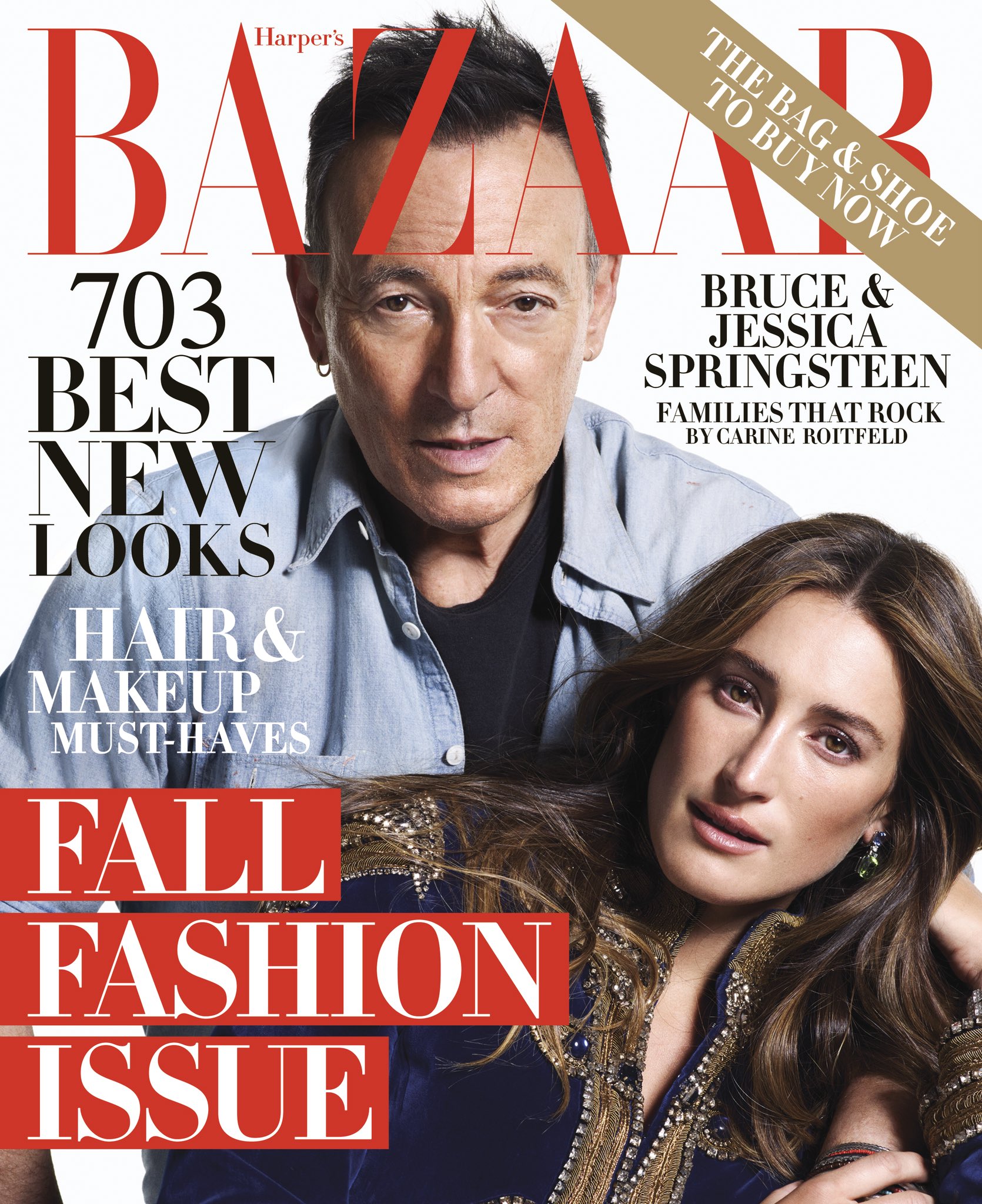 Bruce Springsteen Bruce Amp Jessica Springsteen On The Cover Of Harpersbazaarus September Issue On Stands August 21 Bazaaricons T Co Cv7ewgsdrx T Co Uy2rf8c43e Twitter