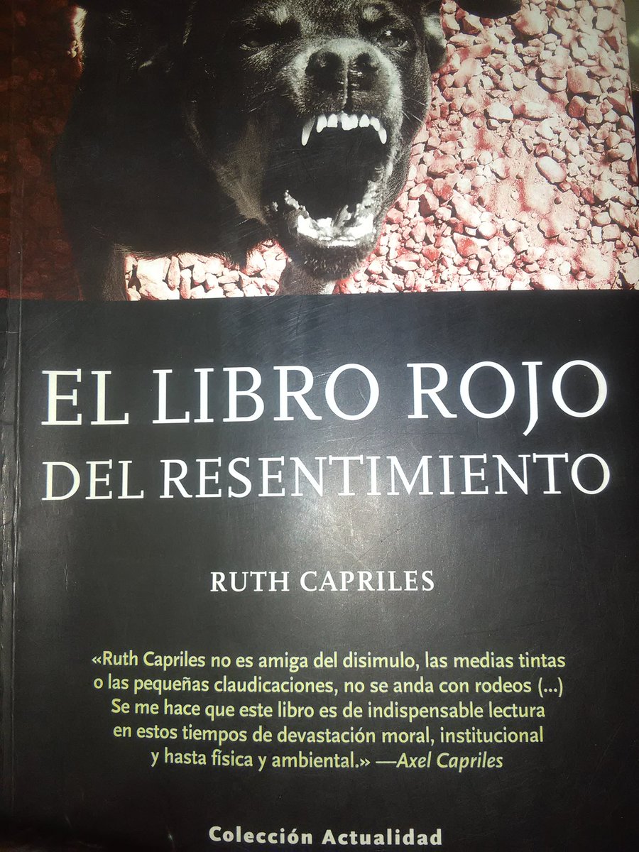 jesus_bolivarte's tweet photo. Para entender un poco dónde estamos como sociedad. Recomendación de @azidaniela 
#ElLibroRojoDelResentimiento
#RuthCapriles https://t.co/RtcZN4DKfA