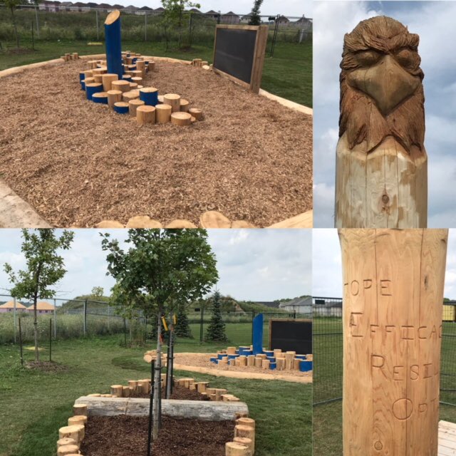 viswrdsb's tweet photo. Thank you VH SCHOOL COUNCIL for being the driving force behind our Outdoor Play Space Plans!  Reps received a close up look at the work yesterday!  HERO the HAWK pole carries the reminders of the foundation for our great school community...HERO GEM is who, what and why #weareVH https://t.co/xZTNjZz1wy
