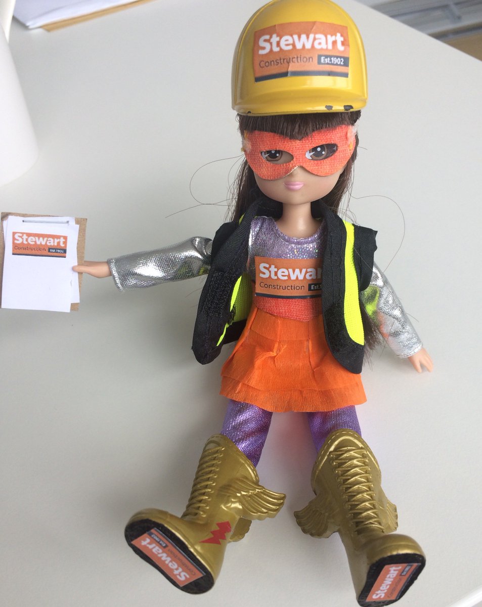 Safety comes first! Lottie will be conducting on-site safety checks across all sites today!

#constructionworker #recruitment  #LottieTour #BuildingEquality #Lottie_dolls <a href="/CIF_Ireland/">Construction Industry Federation (CIF)</a>