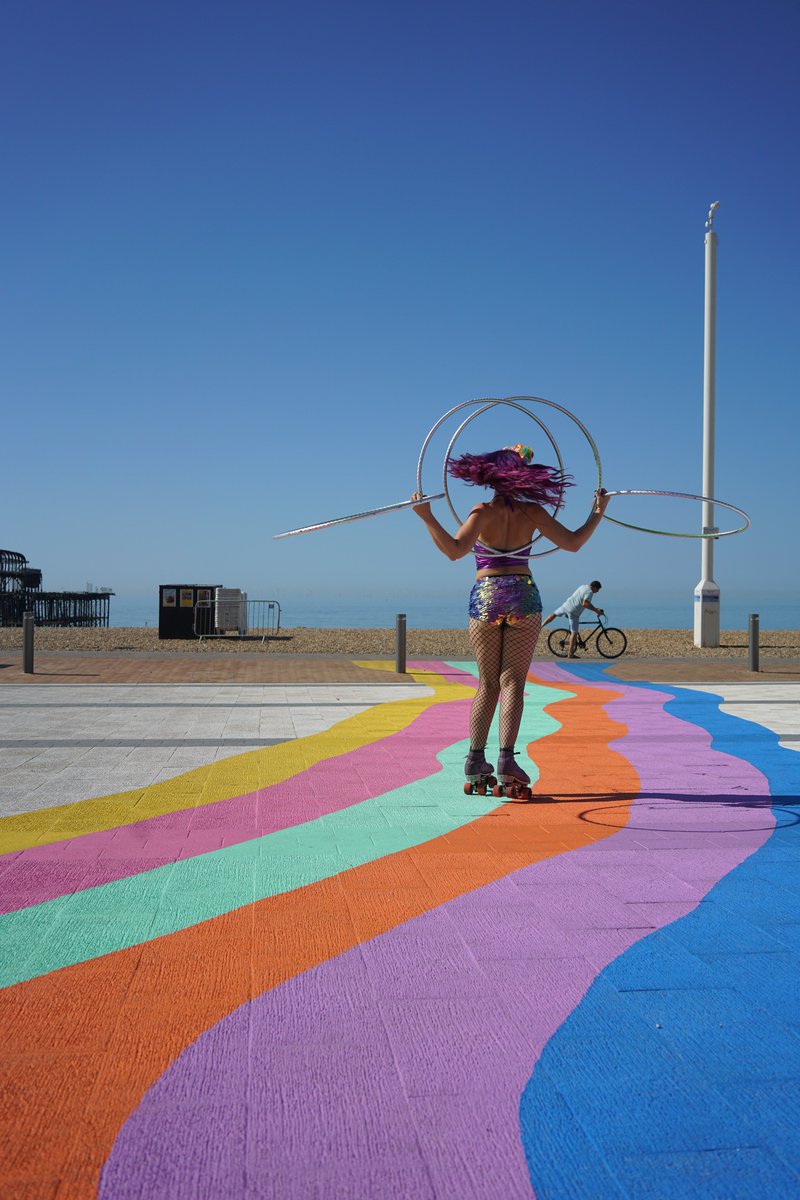 Here's hoping everyone's #BrightonPride weekend is as fabulous as <a href="/Kiki_LaHula/">Kiki LaHula</a>'s hula hooping!