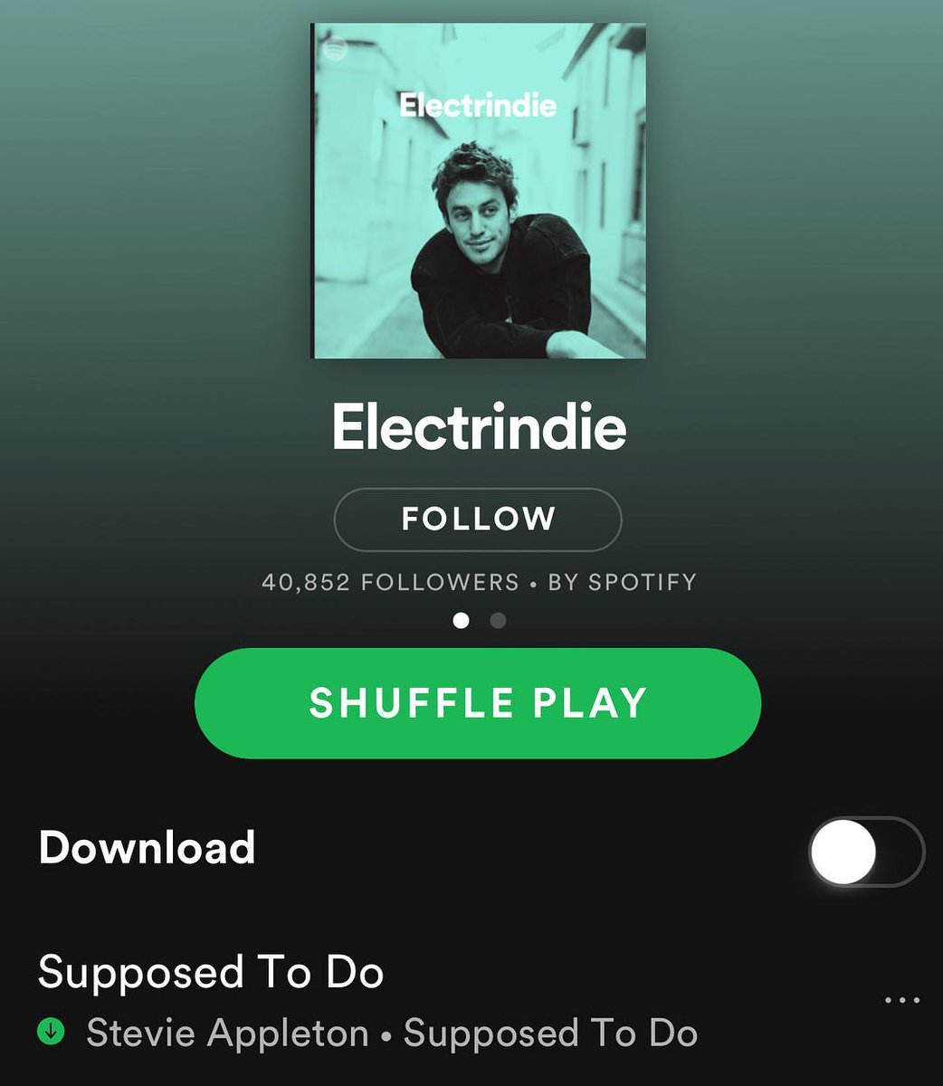 Used to love listening to this playlist, now I’m on its picture! Check it out on <a href="/spotify/">Spotify</a> #electrindie ⚡️ wbr.ec/electrindie