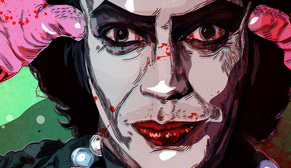 But a deltoid &amp; a bicep, a hot groin &amp; a tricep
Makes me shake, makes me wanna take Charles Atlas by the...hand.
In just seven days I can make you a man 💪💋👠
🖌 Jugo Gástrico  
#RockyHorrorAU #FanArtFriday
