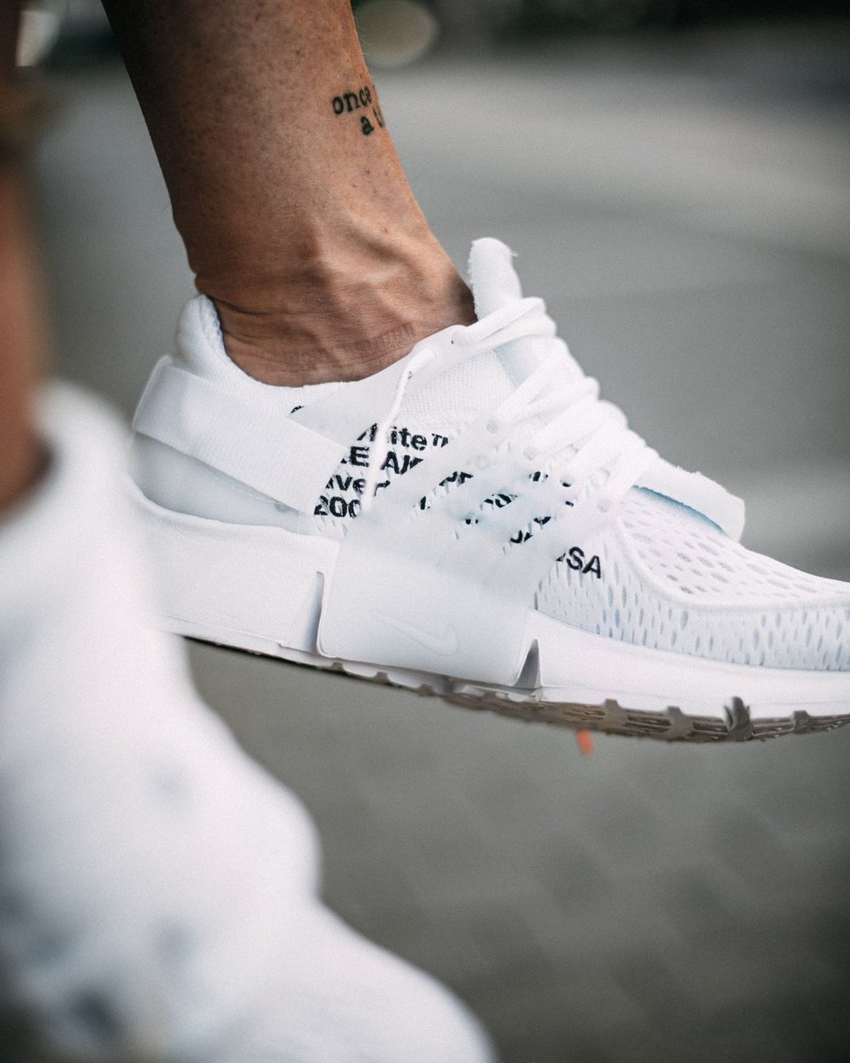 off white presto on feet white