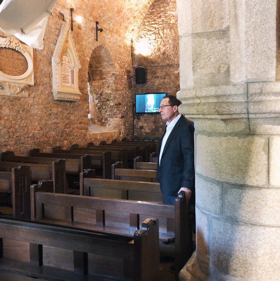peterjamesuk's tweet image. My publishers shot some publicity pics for my new thriller #AbsoluteProof (out October 4th) at the beautiful #StBrelades Church this week with @RiotComms - here's a sneak peek behind the scenes!