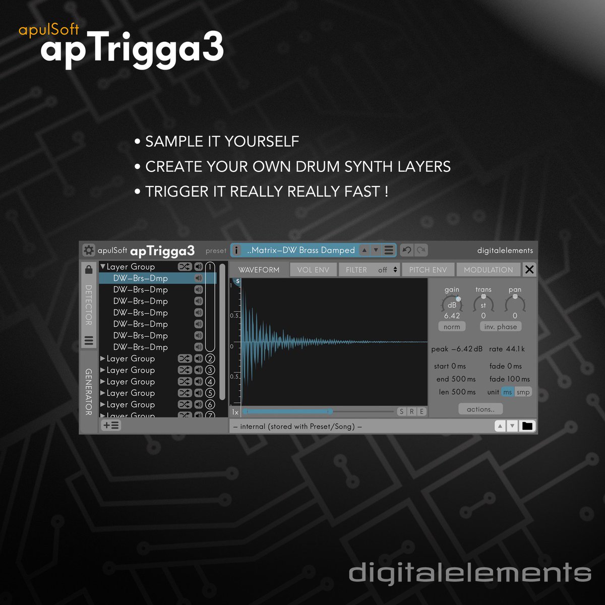 digitalelements's tweet image. From your minds ear ! .... 
#aptrigga #aptrigga3 #drums #drummers #drumming #drumsamples #sounddesign #ableton #abletonlive #live10 #aptrigga #aptrigga3