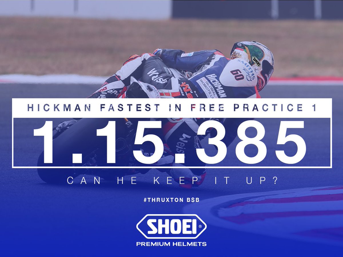 ShoeiHelmetsUK's tweet photo. @peterhickman60 has tasted success at Thruxton before, will he do it again? Great job so far, Hicky!
#ThruxtonBSB #Hicky666 #XSpiritIII https://t.co/PouK8tYwPo