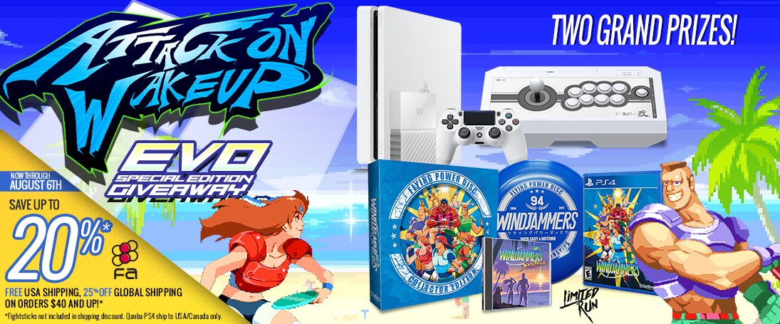 furious_spoon's tweet photo. Save up to 20% storewide @focusattack now through August 6! Enter for a chance to win a Windjammers Collector's Edition Prize Pack! Enter via this link - https://t.co/ebbqX5RIzj https://t.co/hg7x0YQSeu