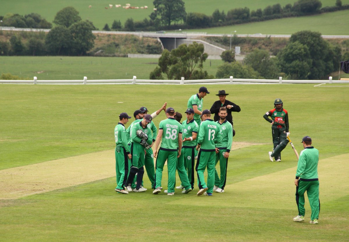 cricketireland's tweet image. Now I&apos;m not taking credit here, but that is three times I&apos;ve put the camera on recharge and a wicket has promptly fallen each time. #correlationiscausation

@KaneTyrone strikes, claiming Mohammad Mithun. Bangladesh A is now 170-3 in the 32nd over. #BackingGreen