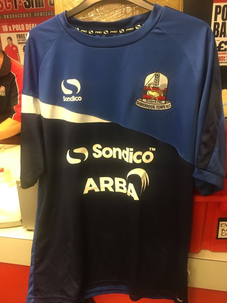 ShirebrookTwnFC's tweet image. The Home and away shirts of the first team and Reserves have been printed with the new sponsors again thank you to Mansfield Worktops LTD and ARBA for sponsoring the teams this season