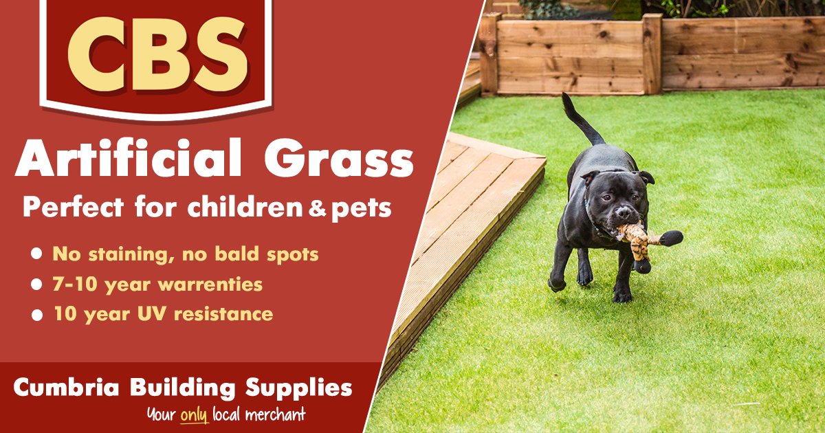 CBS_Carlisle's tweet photo. Our artificial grass is perfect for children &amp; pets!

✅ All our grass comes with 7 - 10 year warranty
✅ 7 - 10 year UV resistance warranty
✅ 28mm - 42mm pile heights 
✅ Starting at only £10.99m2 ex.vat
✅ Free local delivery

#artificialgrass #Carlisle #Cumbria https://t.co/3KvmygyDeb
