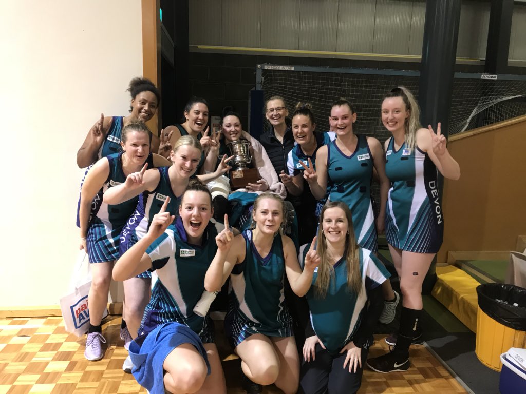 AJFair85's tweet photo. It was close in the end as Devon withstood a late Burnie challenge to win the Coastal #TNL Derby 60-56. Hayley McDougall was the player of the match #RACTI @theadvocatetas @NetballTasmania https://t.co/QAUApEePwA