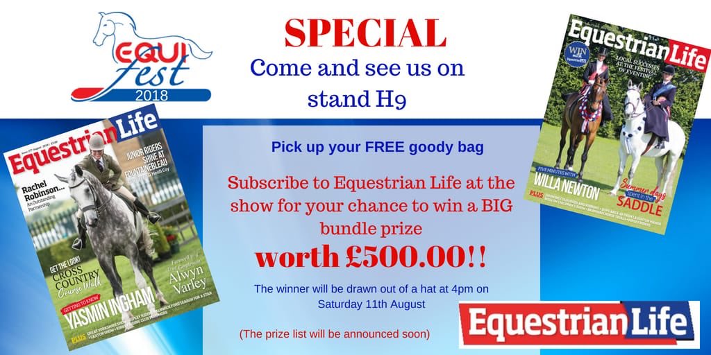 Come and see us at #equifest next week for your chance to win this prize bundle #winning #equestrian