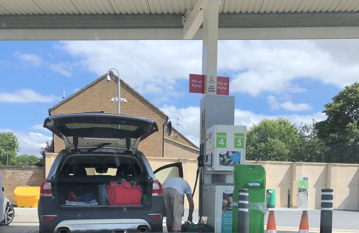 markchristie's tweet photo. This is Lionel. He waits until the garage is rammed before he carefully fills his Volvo’s tank, then makes a careful little note about it in his notebook. Next, he fills four, separate petrol cans, making notes for each one.There is a special place in hell for Lionel. https://t.co/v84bJsYeXc