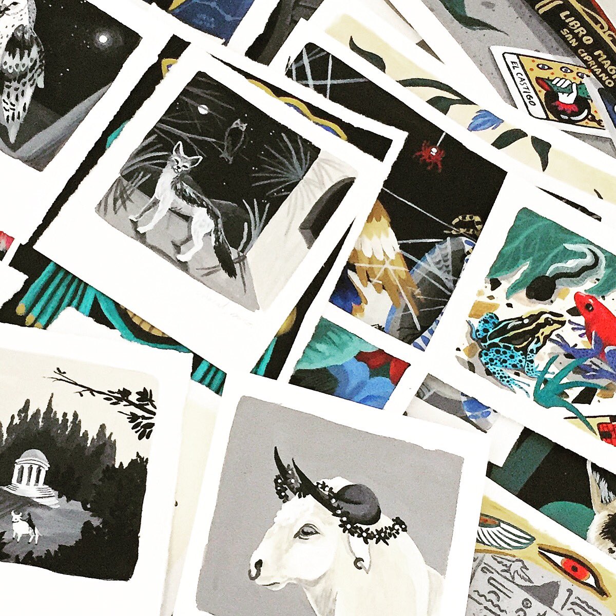 Cuando tu trabajo te regala momentos como la visita al estudio de <a href="/MerBellido/">Mercedes Bellido</a> para ver in situ como progresa una maravilla que se acerca lentamente... #thanks #art #book #illustration 📚 @Lunwergfoto