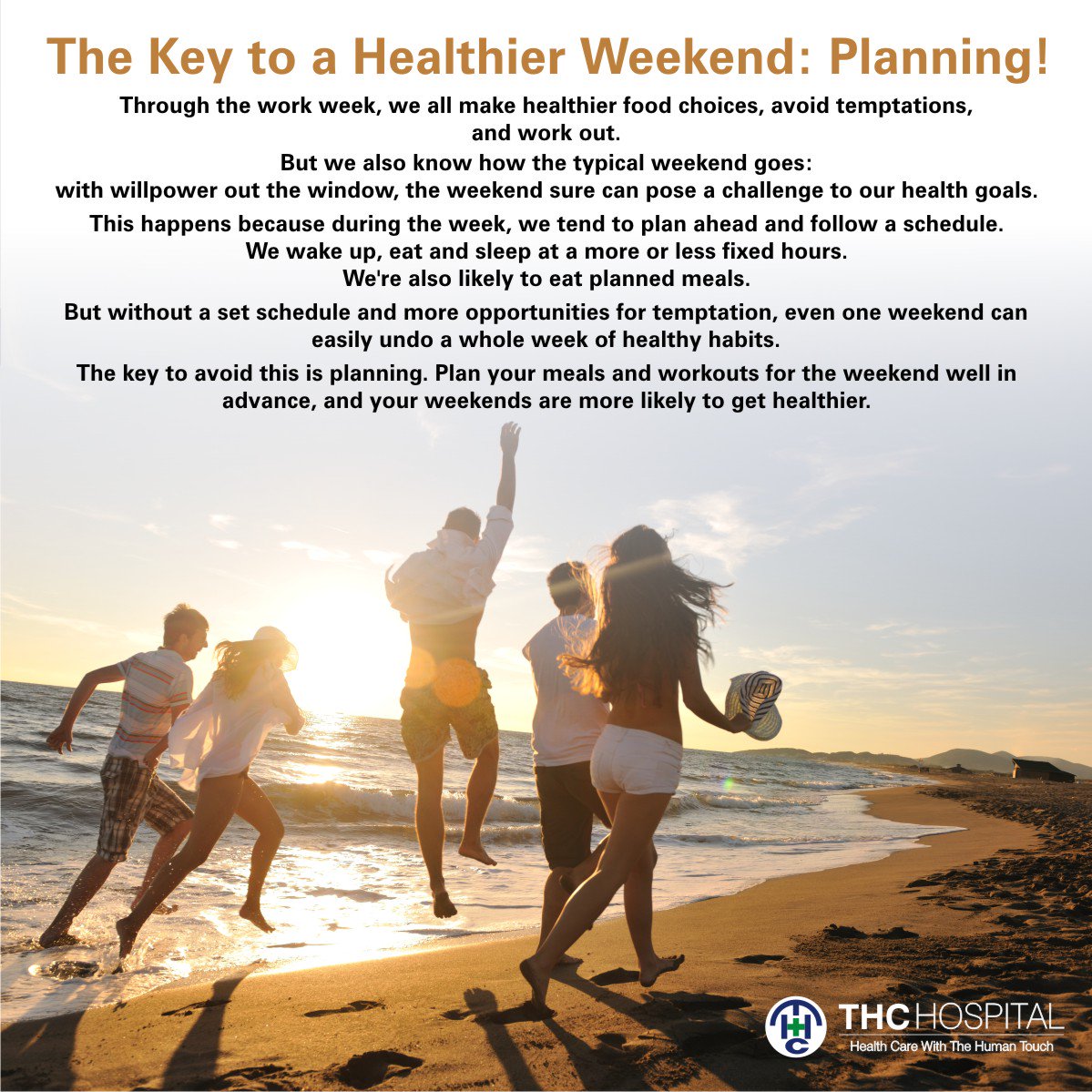 Follow @thchospital for more on #health and #wellbeing. Tag someone who’ll like this!
#THCcares 
thanehealthcare.com
#thanehealthcare #HealthierWeekend #workweek #healthierfood #avoidtemptations #willpower #poseachallenge #healthgoals #schedule #wakeup #eat #sleep