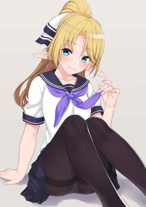 いつもとは違った制服で描いてみました。夏コミの新刊をお買い上げいただいた方にお渡しするおまけコピー本の表紙イラストの予定です。コピー本なので印刷はグレーですが、各キャラの普段とは違う衣装でのイラスト(R18含む)を載せる予定です。 