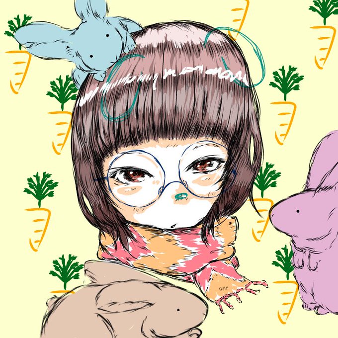 うさぎ系女子のtwitterイラスト検索結果